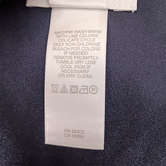 Liz Claiborne Woman Navy Corduroy Style Quarter Zip Pullover Top Plus Size 1X - Picture 7 of 14